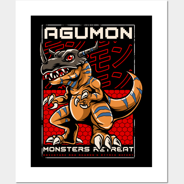 Agumon Fan Art Wall Art by Harrisaputra